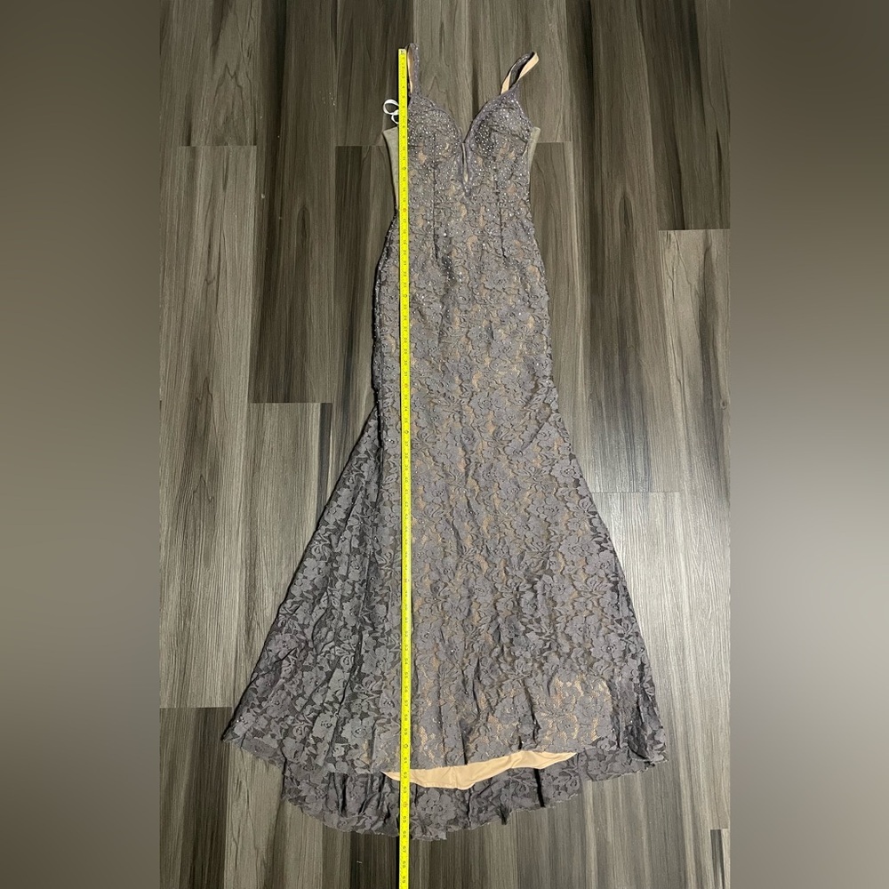 BEADED LACE FITTED SLEEVELESS GOWN BY JOVANI 48994 - Picture 16 of 16